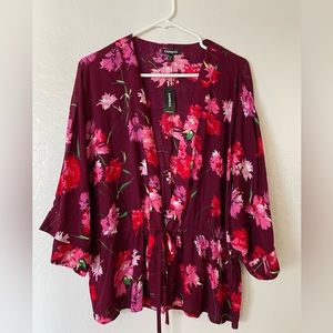 NWT  Express Floral Blouse
